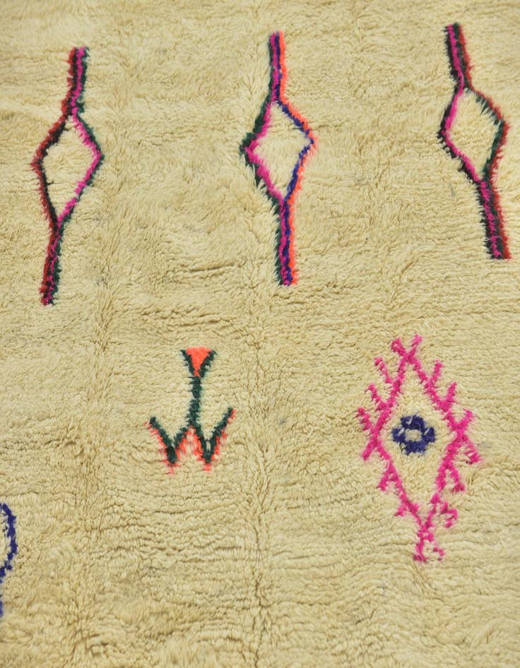 Detail image of  6' 4 x 9' 6  Hand Knotted Moroccan Wool Rug