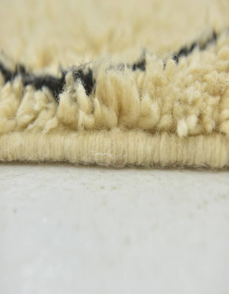 Detail image of  6' 4 x 9' 6  Hand Knotted Moroccan Wool Rug