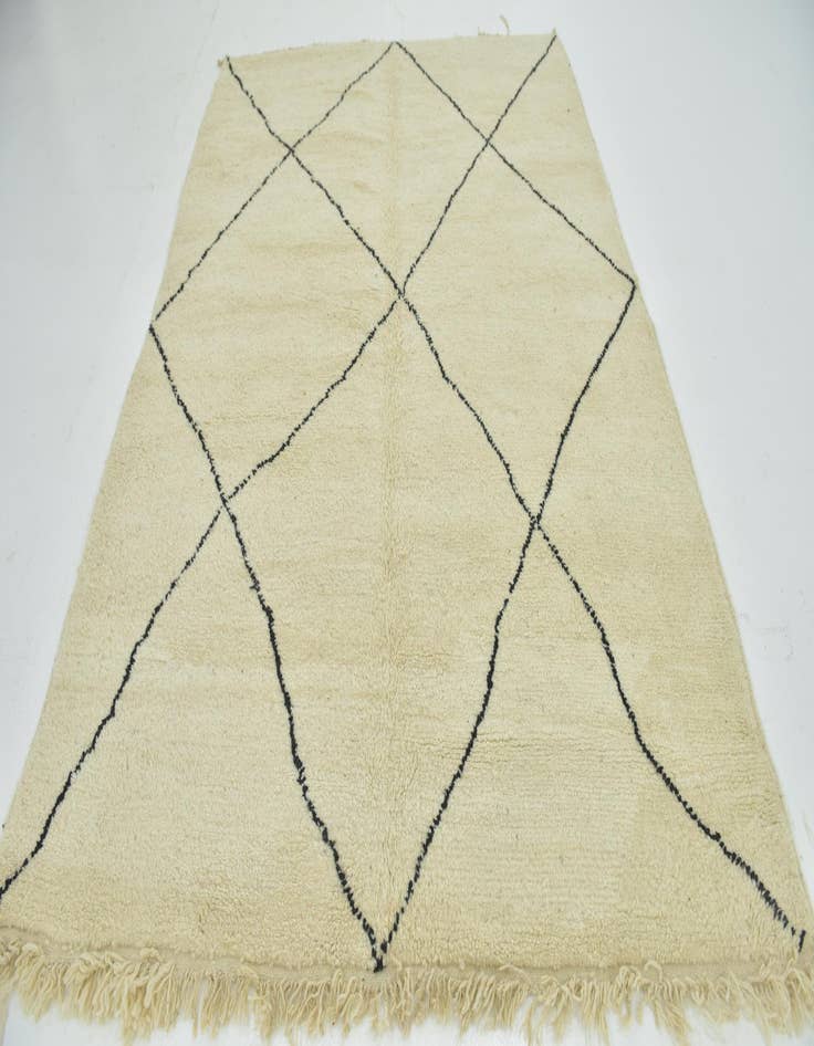 Detail image of  6' 7 x 9' 5  Hand Knotted Moroccan Wool Rug