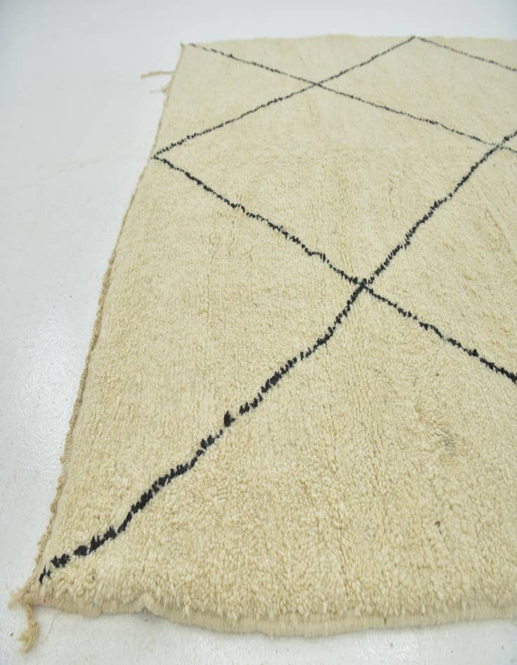 Detail image of  6' 7 x 9' 5  Hand Knotted Moroccan Wool Rug