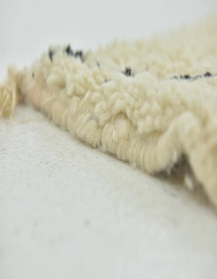 Detail image of  6' 7 x 9' 5  Hand Knotted Moroccan Wool Rug