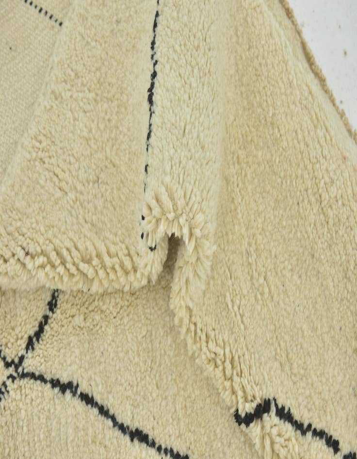 Detail image of  6' 7 x 9' 5  Hand Knotted Moroccan Wool Rug