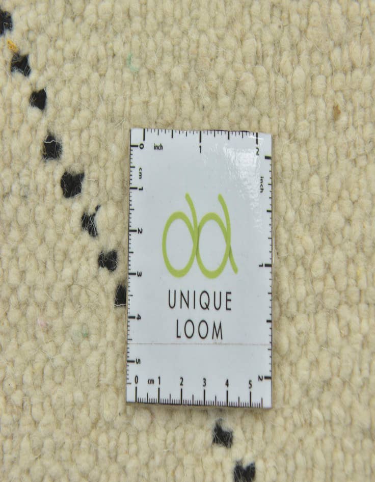 Detail image of  6' 6 x 9'  Hand Knotted Moroccan Wool Rug