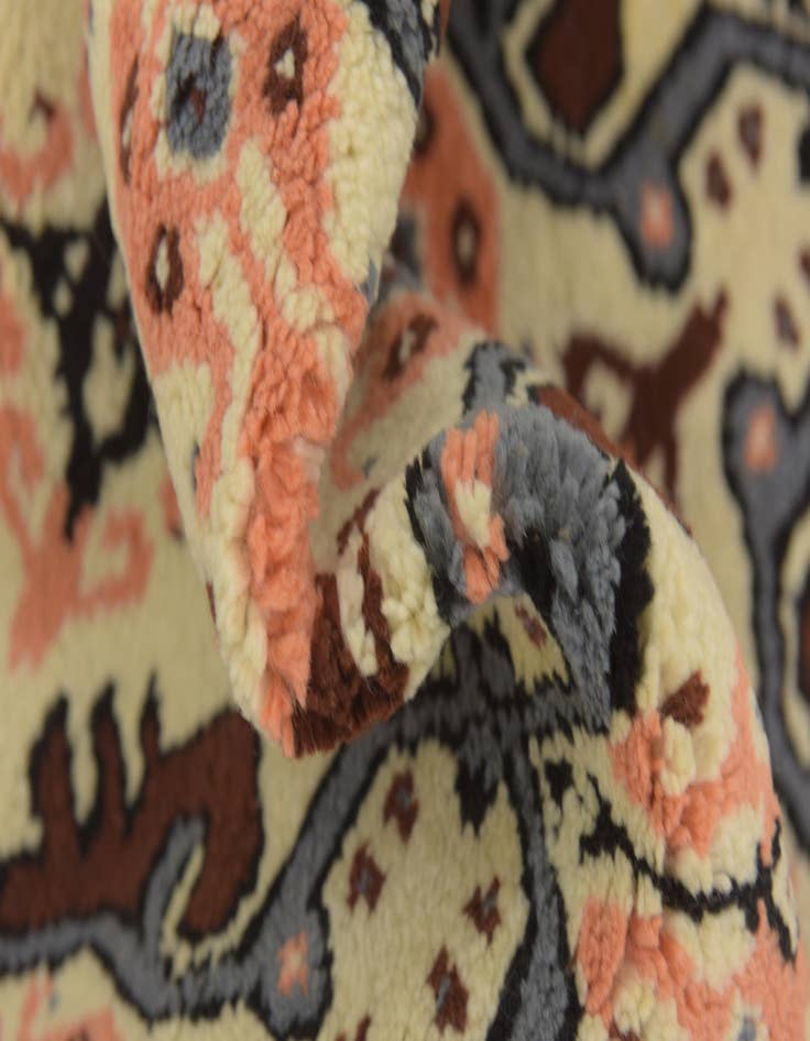 Detail image of  5' 8 x 7' 2  Hand Knotted Moroccan Wool Rug