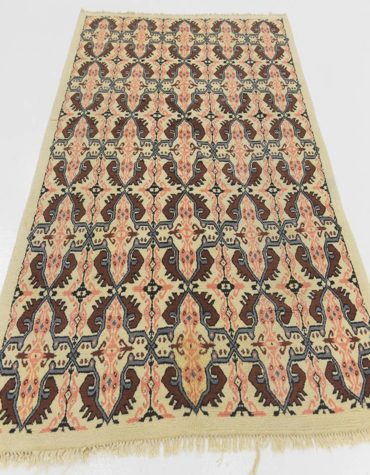 Detail image of  5' 8 x 7' 2  Hand Knotted Moroccan Wool Rug