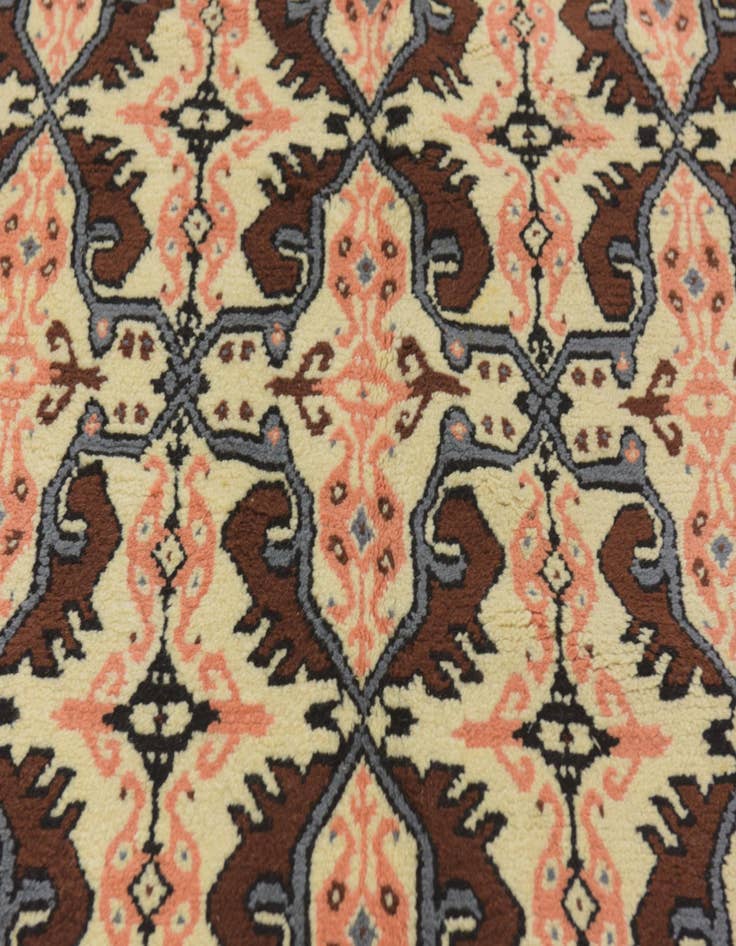 Detail image of  5' 8 x 7' 2  Hand Knotted Moroccan Wool Rug