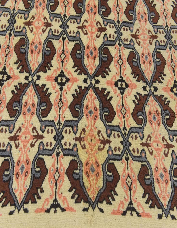 Detail image of  5' 8 x 7' 2  Hand Knotted Moroccan Wool Rug