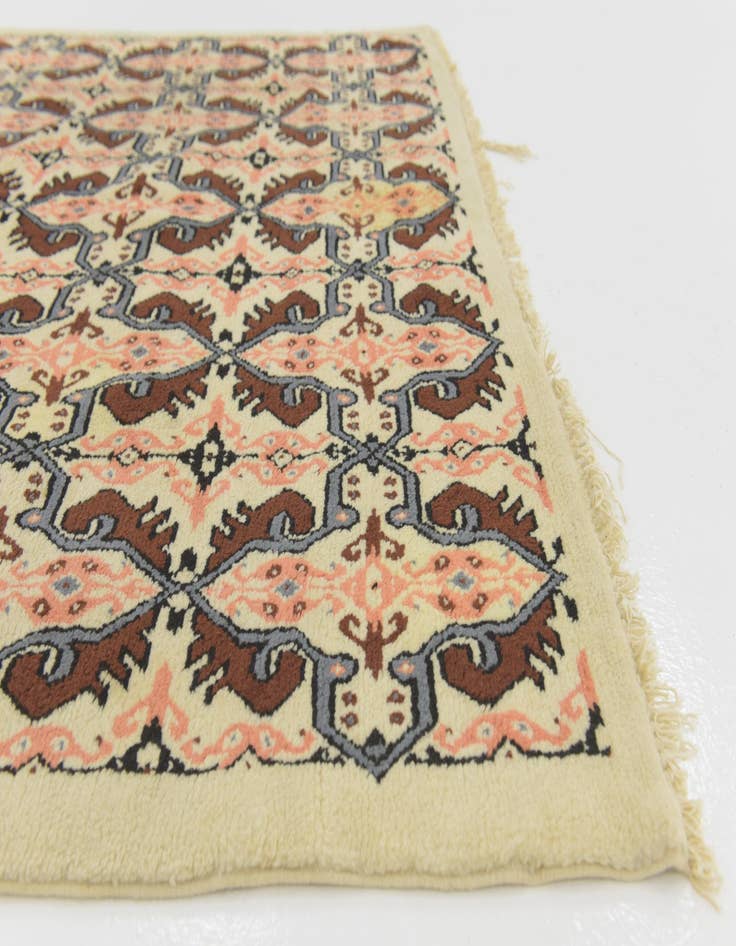 Detail image of  5' 8 x 7' 2  Hand Knotted Moroccan Wool Rug