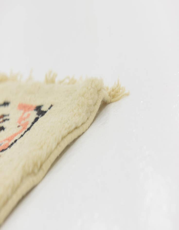 Detail image of  5' 8 x 7' 2  Hand Knotted Moroccan Wool Rug