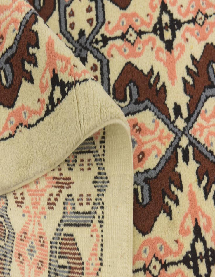 Detail image of  5' 8 x 7' 2  Hand Knotted Moroccan Wool Rug