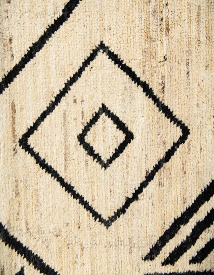 Detail image of  13' 4 x 17' 7  Hand Knotted Moroccan Wool Rug