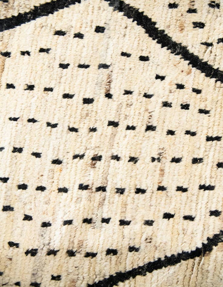 Detail image of  13' 4 x 17' 7  Hand Knotted Moroccan Wool Rug