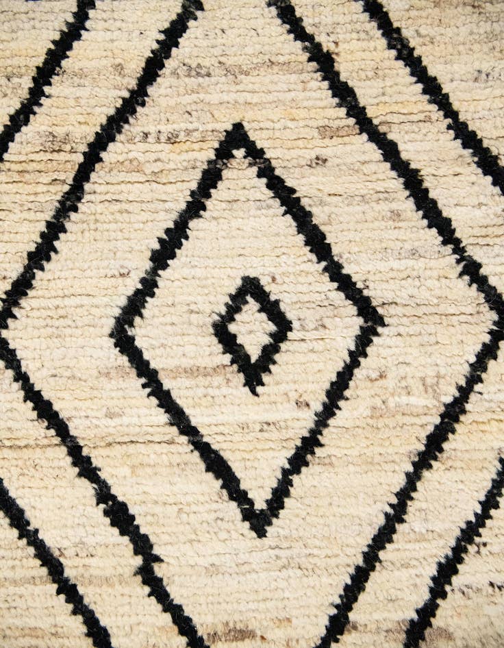 Detail image of  13' 4 x 17' 7  Hand Knotted Moroccan Wool Rug