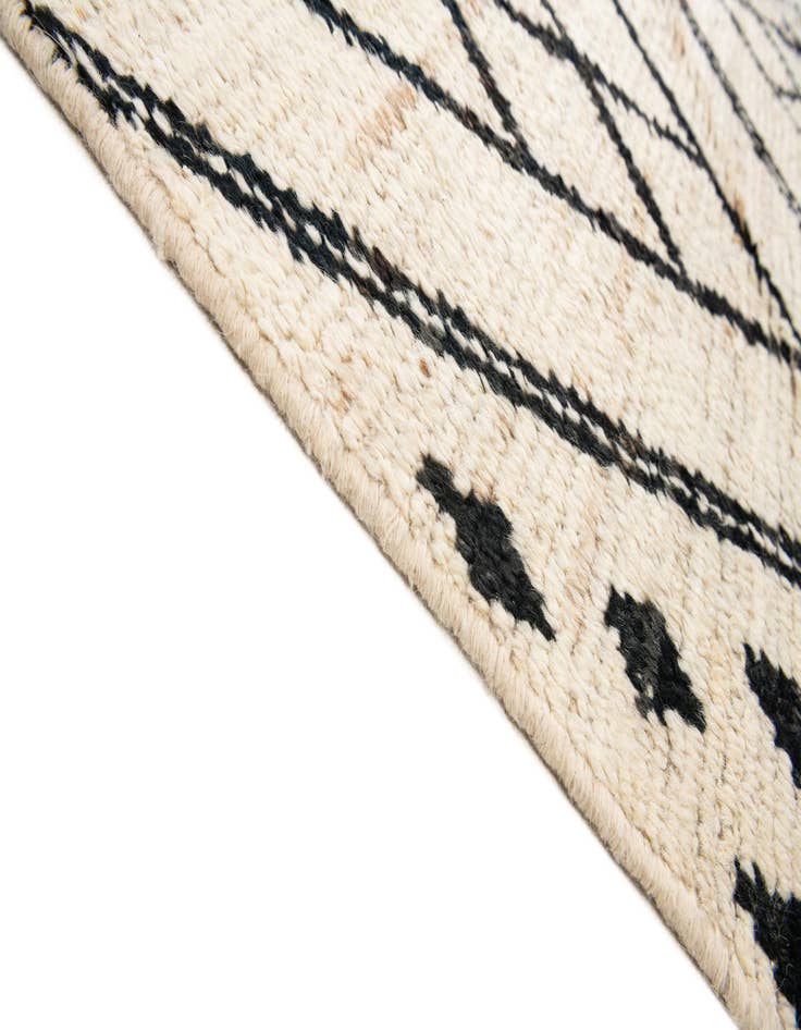 Detail image of  10' 7 x 14' 1  Hand Knotted Moroccan Wool Rug