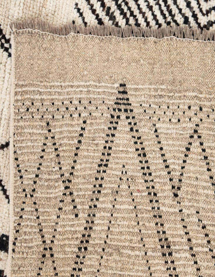 Detail image of  10' 7 x 14' 1  Hand Knotted Moroccan Wool Rug