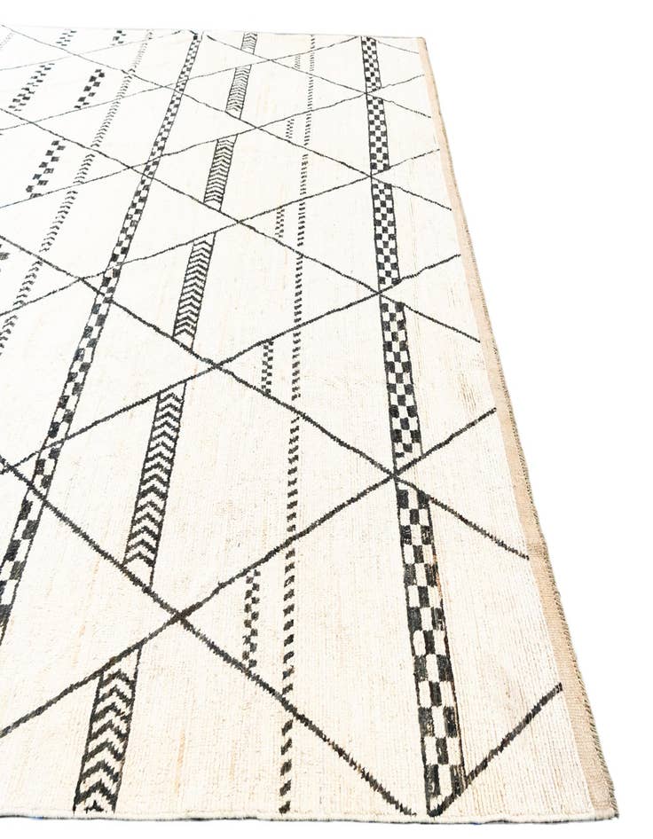 Detail image of  12' 3 x 18'  Hand Knotted Moroccan Wool Rug