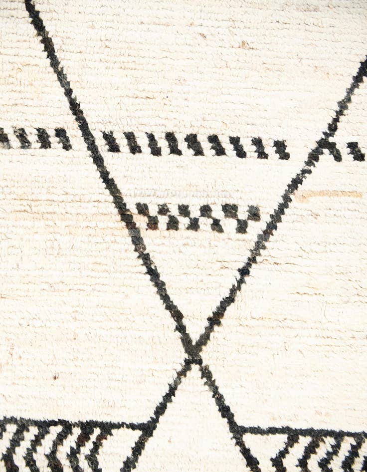 Detail image of  12' 3 x 18'  Hand Knotted Moroccan Wool Rug