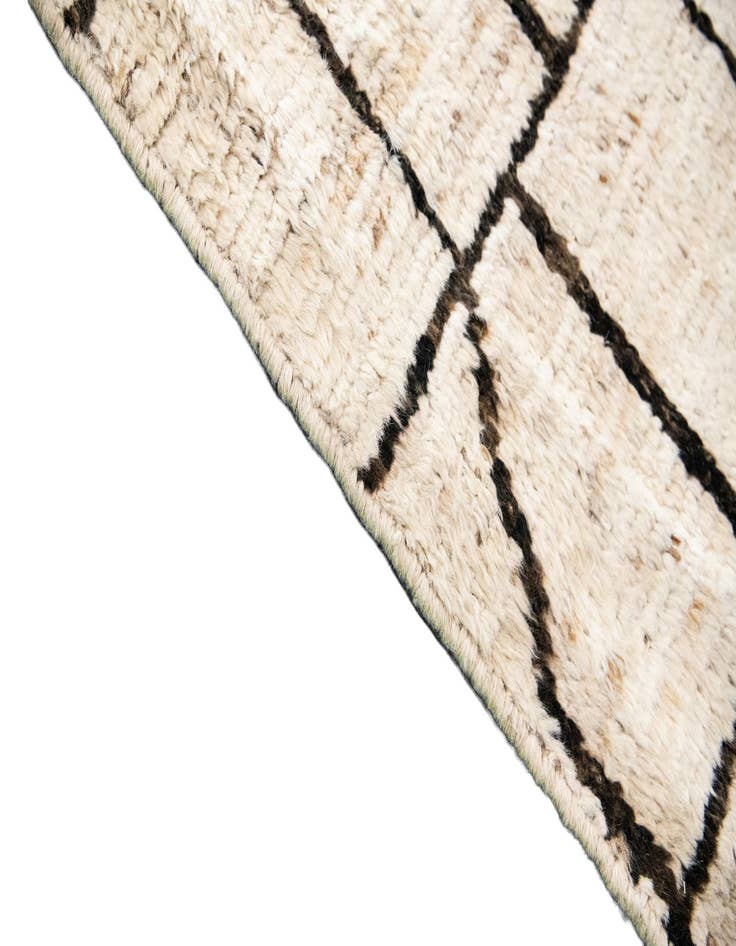 Detail image of  12' 6 x 17' 6  Hand Knotted Moroccan Wool Rug