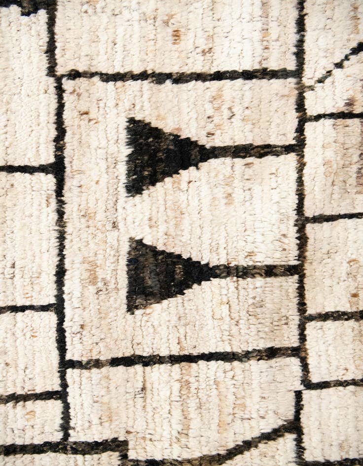 Detail image of  12' 6 x 17' 6  Hand Knotted Moroccan Wool Rug