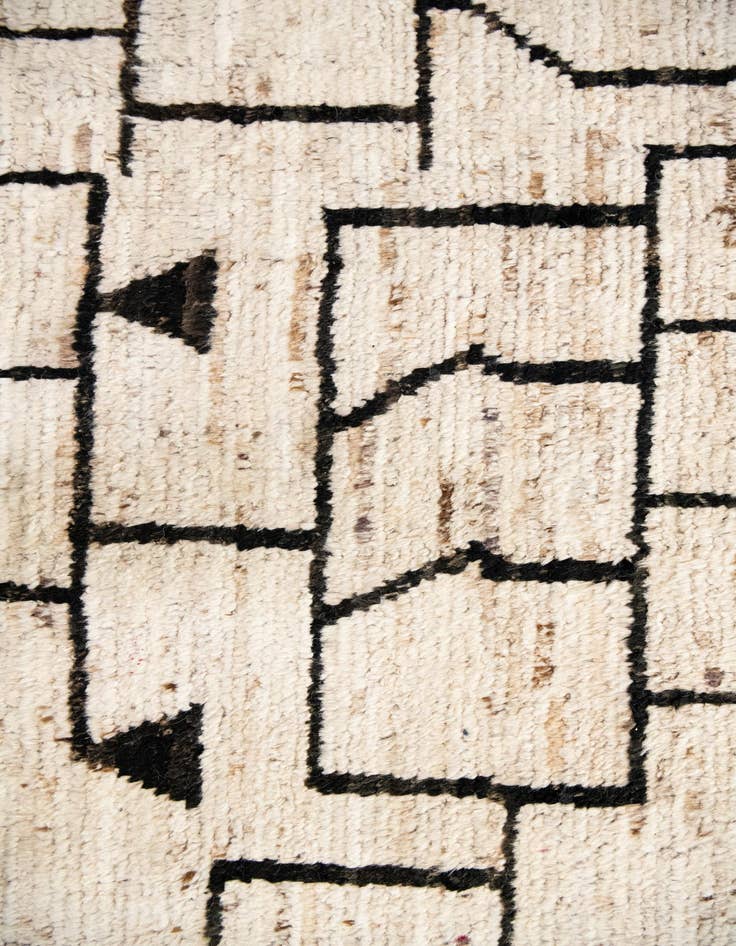 Detail image of  12' 6 x 17' 6  Hand Knotted Moroccan Wool Rug