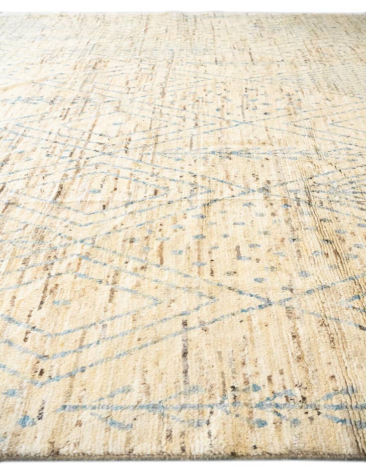Detail image of  13' 7 x 16'  Hand Knotted Moroccan Wool Rug