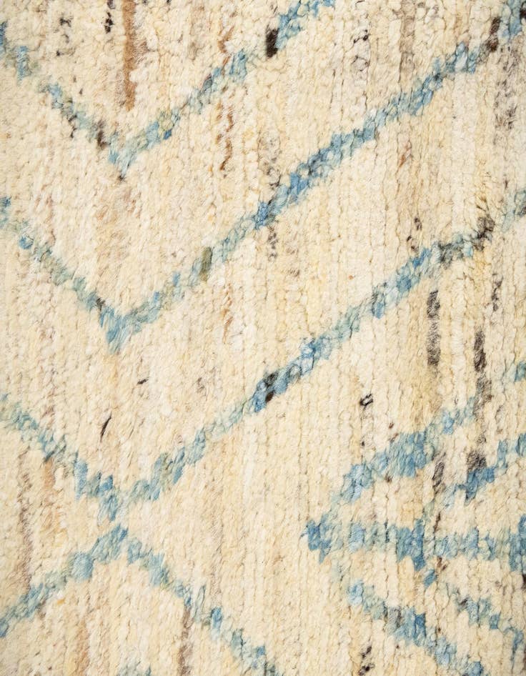 Detail image of  13' 7 x 16'  Hand Knotted Moroccan Wool Rug