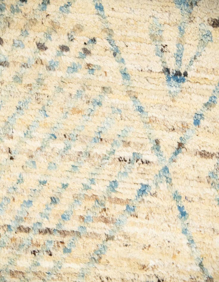 Detail image of  13' 7 x 16'  Hand Knotted Moroccan Wool Rug