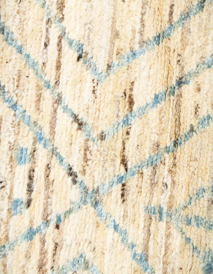 Detail image of  13' 7 x 16'  Hand Knotted Moroccan Wool Rug