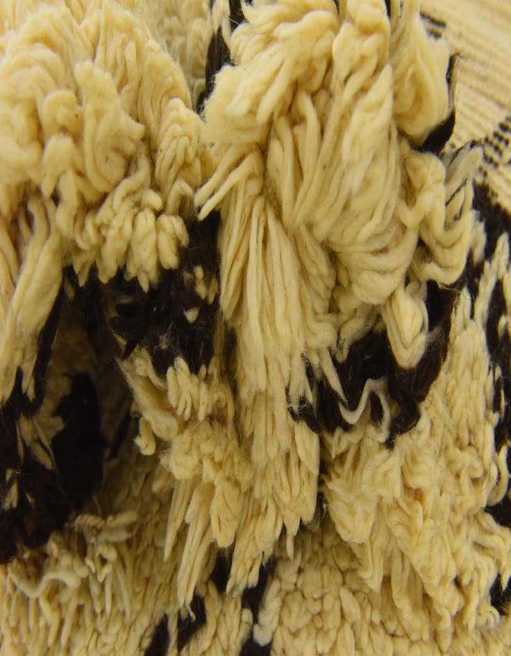 Detail image of  6' 6 x 9' 1  Hand Knotted Moroccan Wool Rug