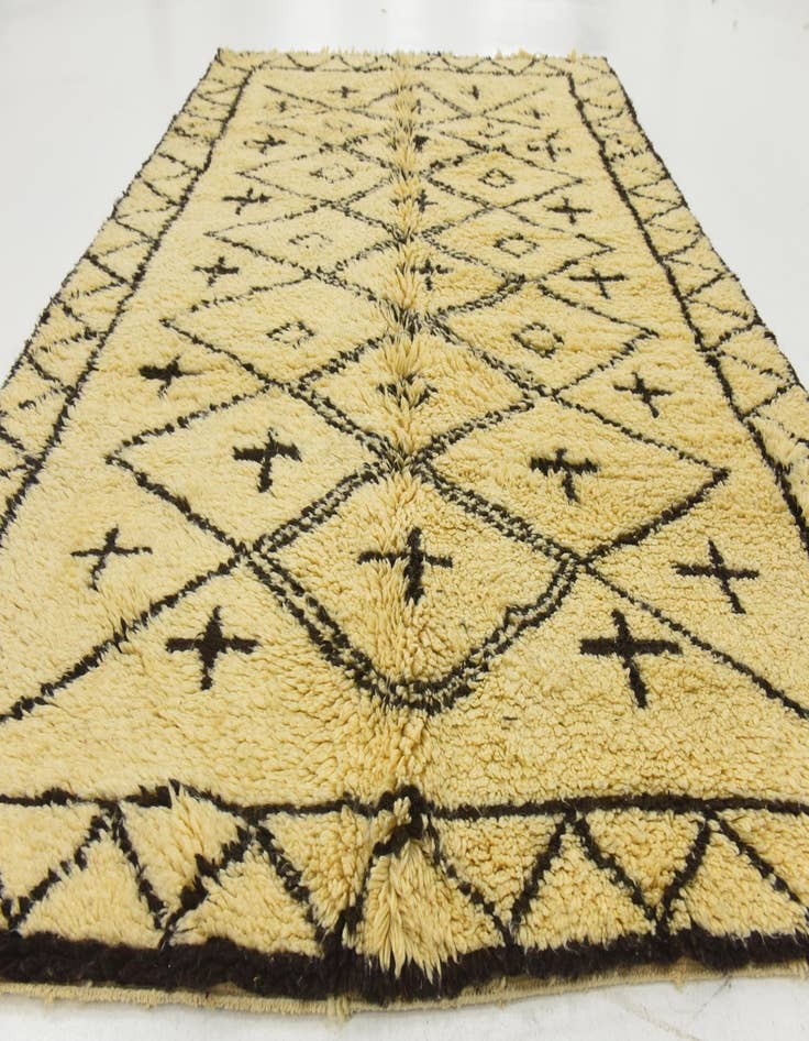 Detail image of  6' 6 x 9' 1  Hand Knotted Moroccan Wool Rug