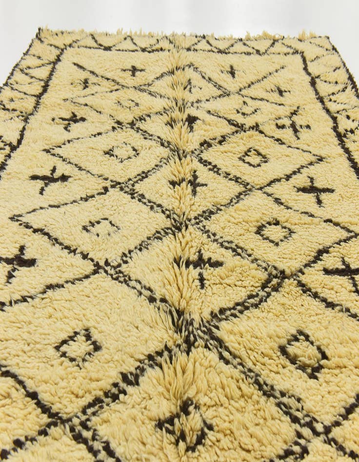 Detail image of  6' 6 x 9' 1  Hand Knotted Moroccan Wool Rug