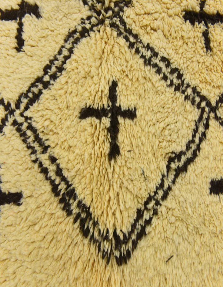 Detail image of  6' 6 x 9' 1  Hand Knotted Moroccan Wool Rug