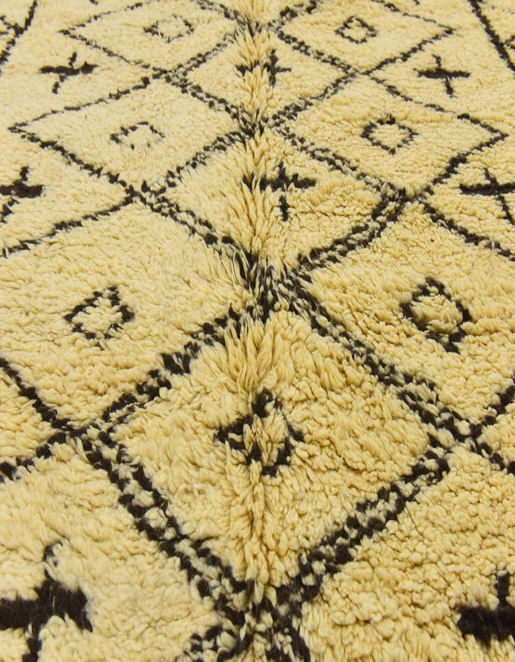 Detail image of  6' 6 x 9' 1  Hand Knotted Moroccan Wool Rug