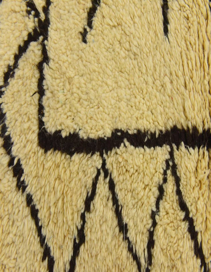Detail image of  6' 6 x 9' 1  Hand Knotted Moroccan Wool Rug