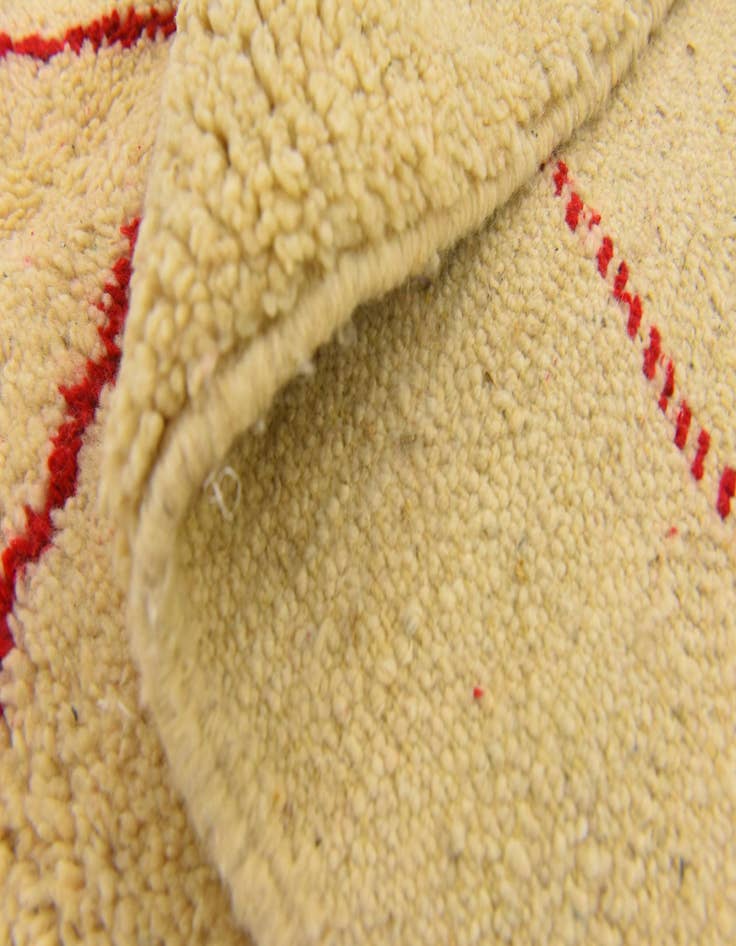 Detail image of  5' 1 x 8' 2  Hand Knotted Moroccan Wool Rug