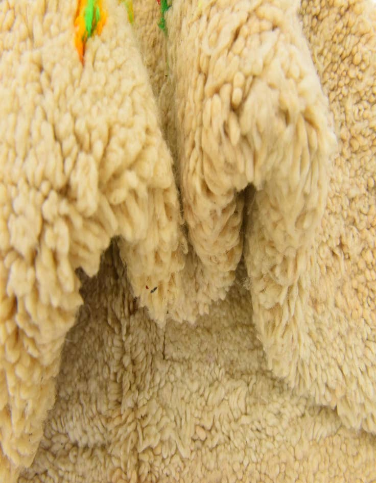 Detail image of  5' 4 x 7' 10  Hand Knotted Moroccan Wool Rug