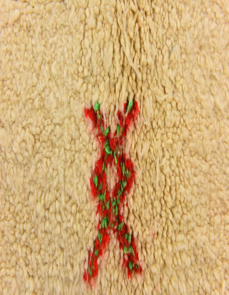 Detail image of  5' 4 x 7' 10  Hand Knotted Moroccan Wool Rug