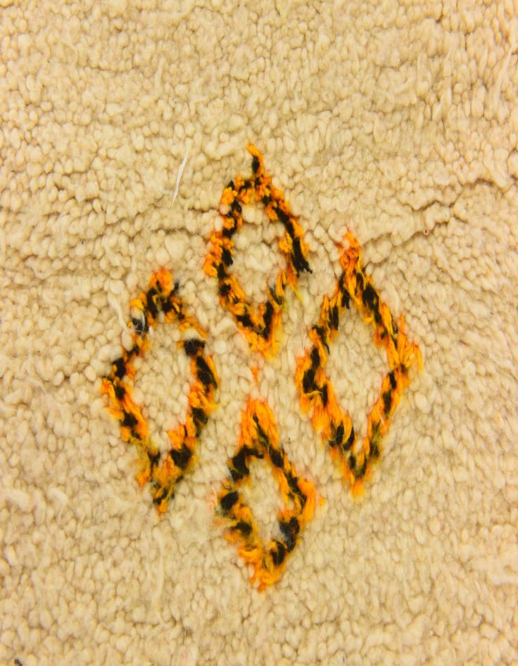 Detail image of  5' 4 x 7' 10  Hand Knotted Moroccan Wool Rug