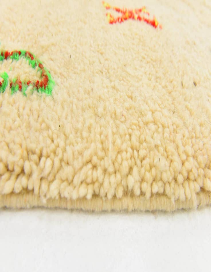 Detail image of  5' 4 x 7' 10  Hand Knotted Moroccan Wool Rug