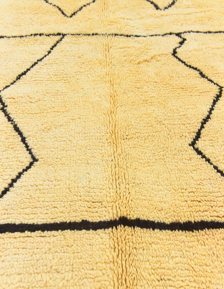 Detail image of  5' 6 x 7' 5  Hand Knotted Moroccan Wool Rug