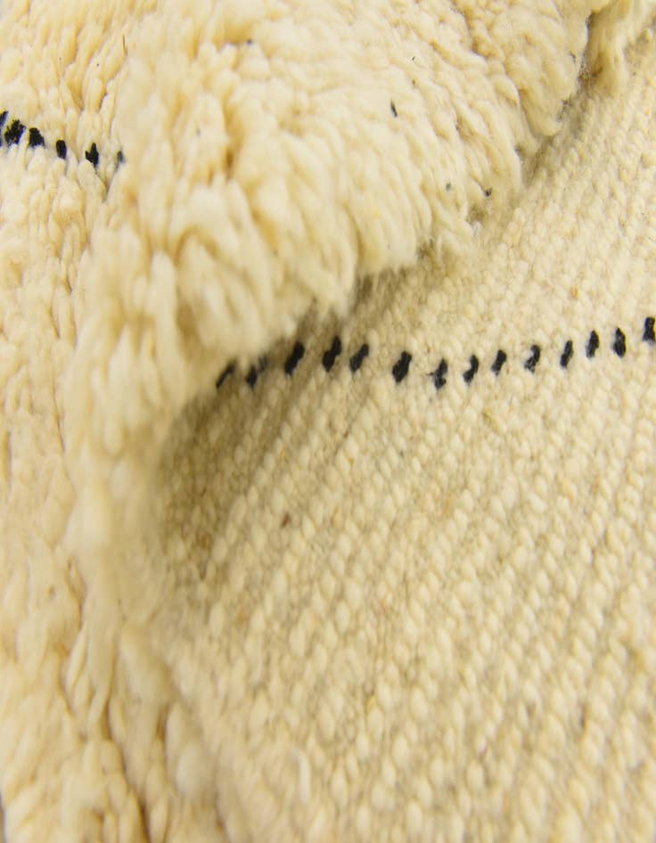 Detail image of  6' 8 x 9' 8  Hand Knotted Moroccan Wool Rug