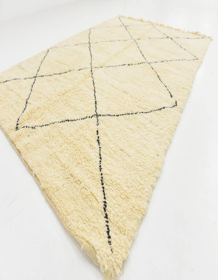 Detail image of  6' 8 x 9' 8  Hand Knotted Moroccan Wool Rug