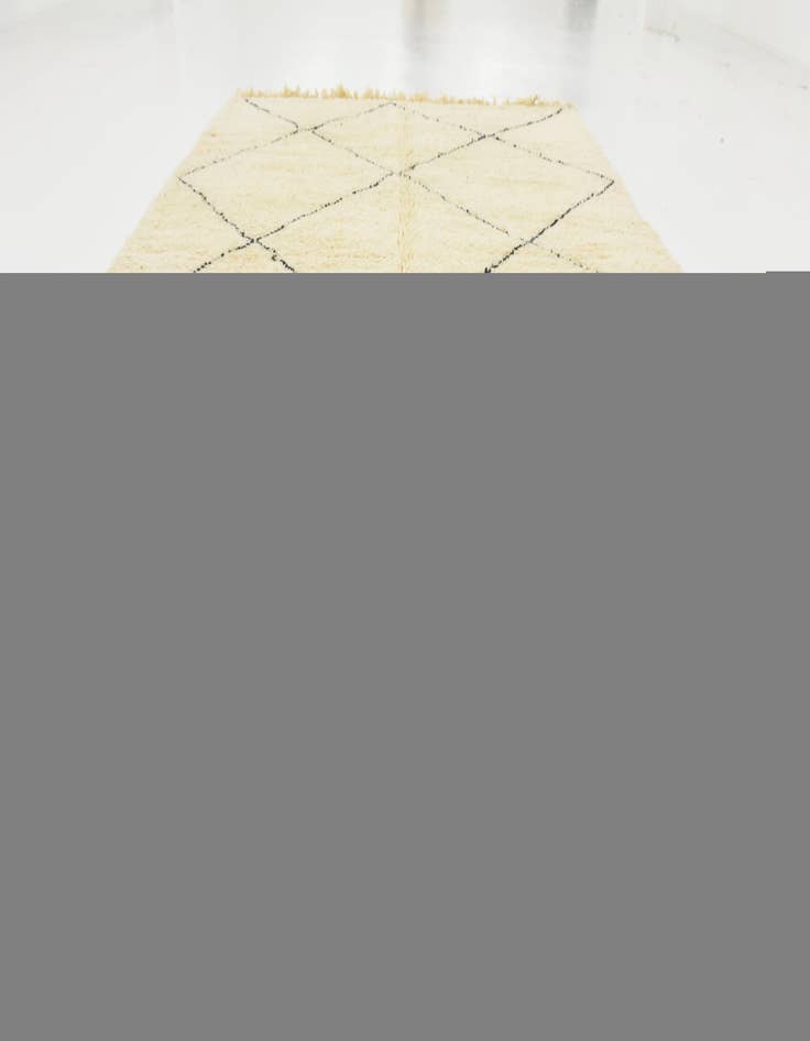 Detail image of  6' 8 x 9' 8  Hand Knotted Moroccan Wool Rug