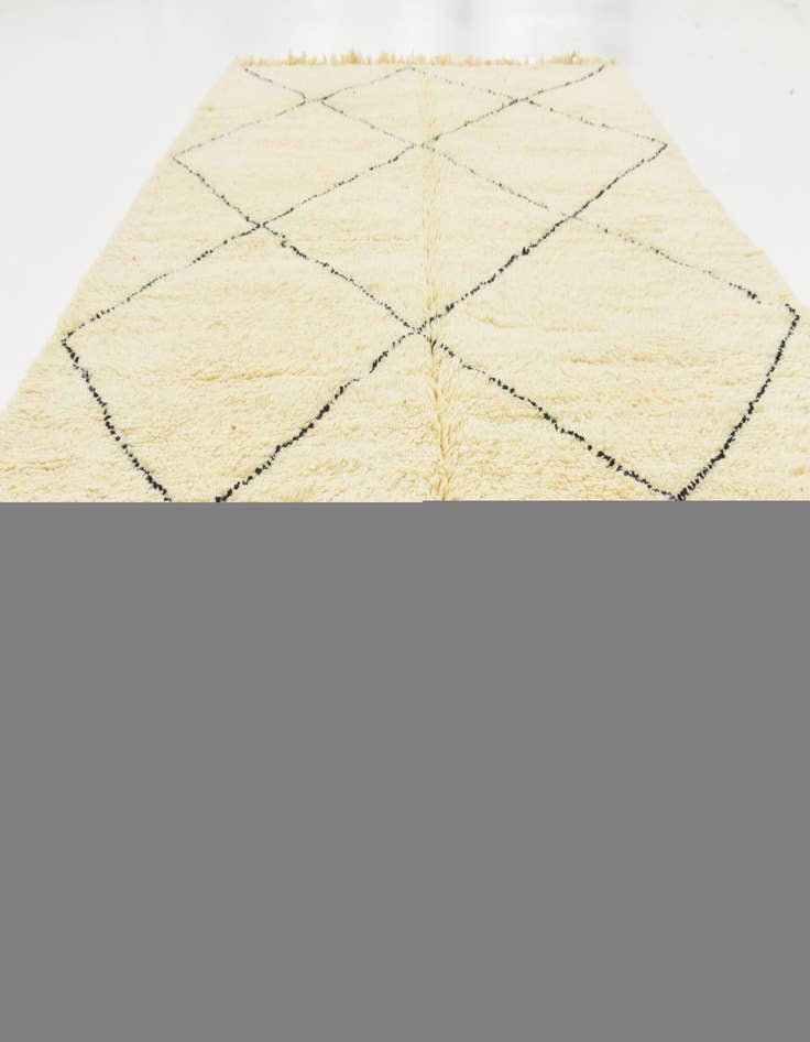 Detail image of  6' 8 x 9' 8  Hand Knotted Moroccan Wool Rug