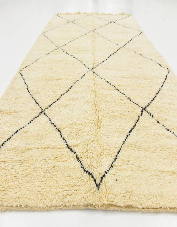 Detail image of  6' 8 x 9' 8  Hand Knotted Moroccan Wool Rug