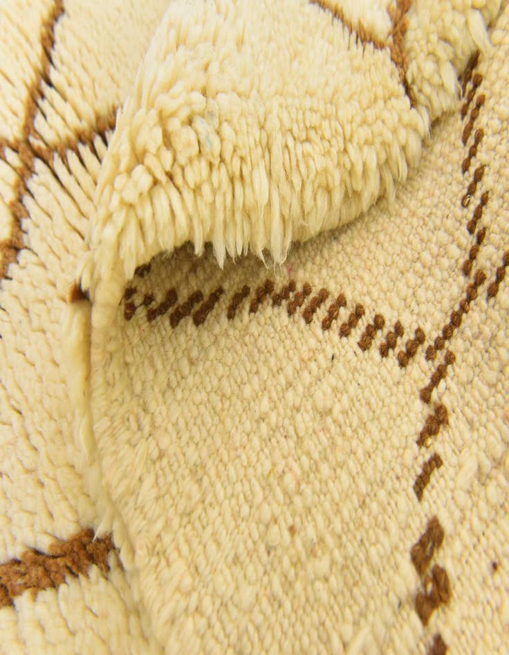 Detail image of  2' 10 x 5' 2  Hand Knotted Moroccan Wool Rug