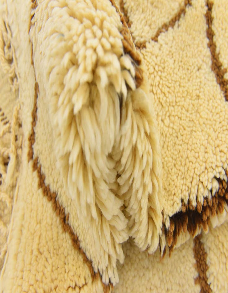 Detail image of  2' 10 x 5' 2  Hand Knotted Moroccan Wool Rug