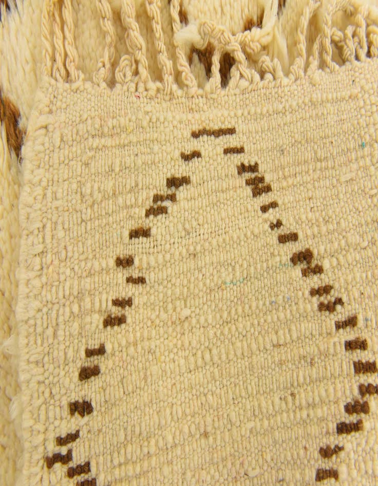 Detail image of  2' 10 x 5' 2  Hand Knotted Moroccan Wool Rug