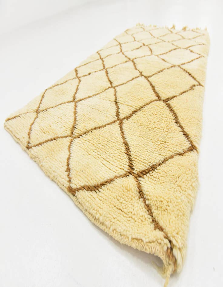 Detail image of  2' 10 x 5' 2  Hand Knotted Moroccan Wool Rug