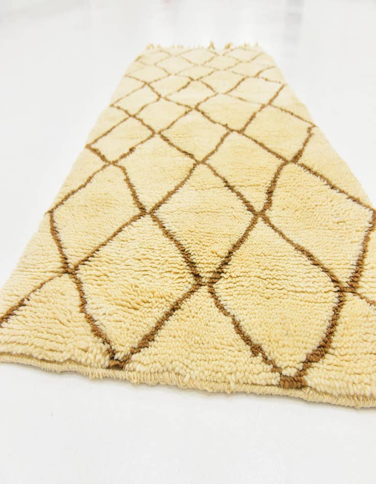 Detail image of  2' 10 x 5' 2  Hand Knotted Moroccan Wool Rug